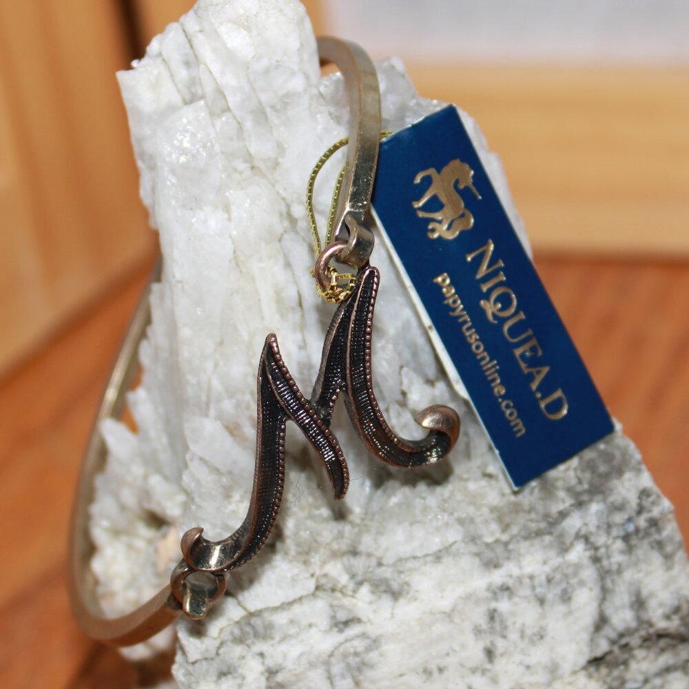 Niquea.D Initial Metal Bracelet